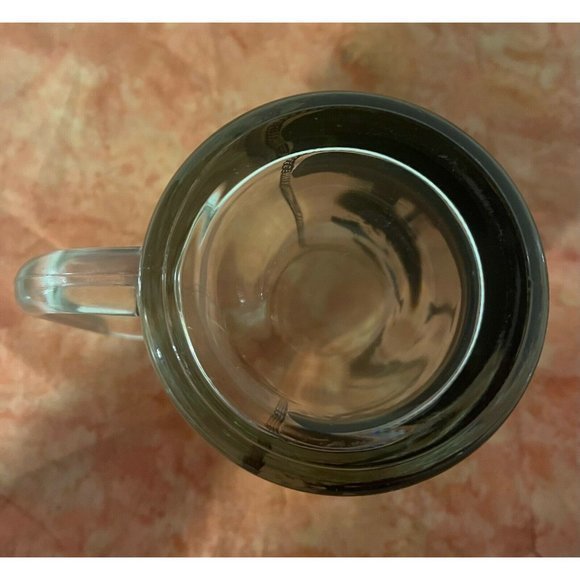 Vintage Sea World Black Gold Accent Glass Coffee Cup Mug Shamu Dolphins - Picture 6 of 8